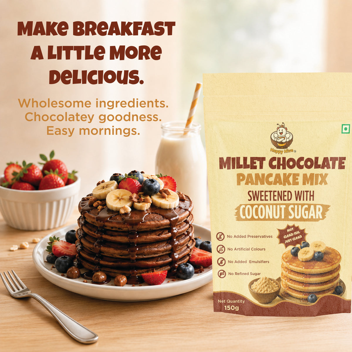 Millet Chocolate Pancake Mix