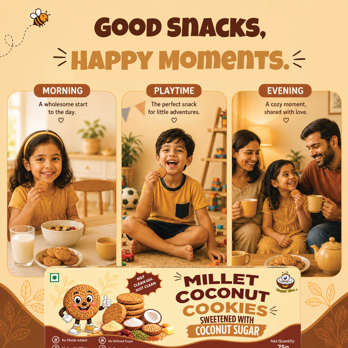 Millet Coconut Cookies