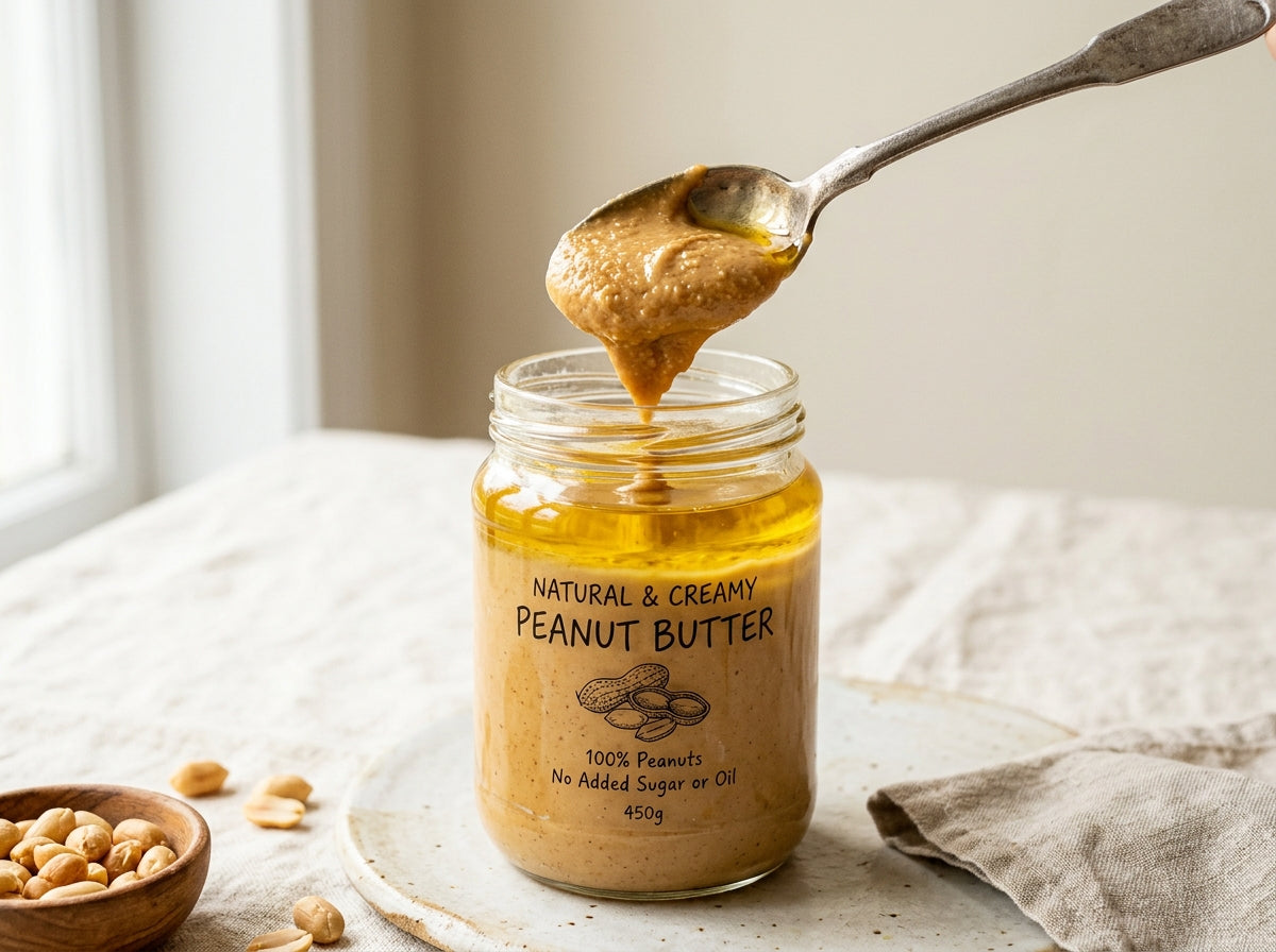 Natural Peanut Butter Jar